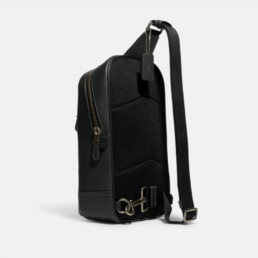 NWT Coach Westway backpack in Colorblock Signature Canvas with Coach Patch Sling - Picture 12 of 14